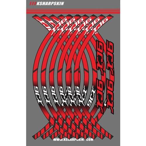 Motorcycle Wheel Rim Decals Wheel Reflective Stickers Stripes For Yamaha XJ6