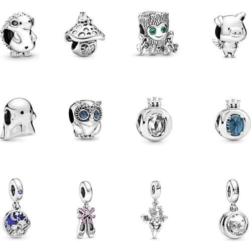 Fall 2020 New Style 100% S925 Sterling Silver Pendant Bead Clothing, Classic All-match Original Bracelet For Women, Diy Jewelry