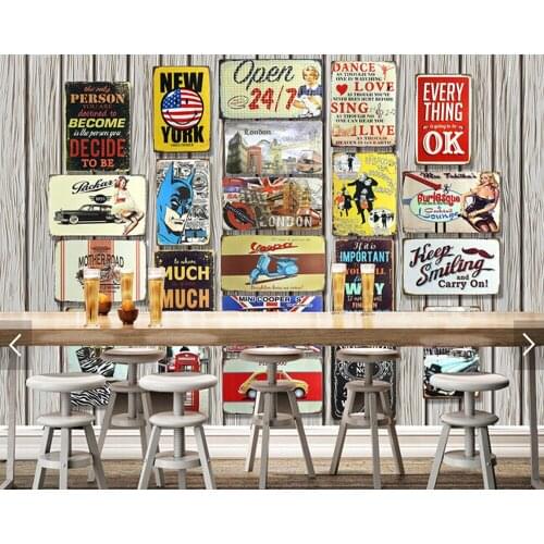 Custom art wallpaper, 3D retro wallpaper for living room bedroom kitchen restaurant background wall waterproof papel de parede