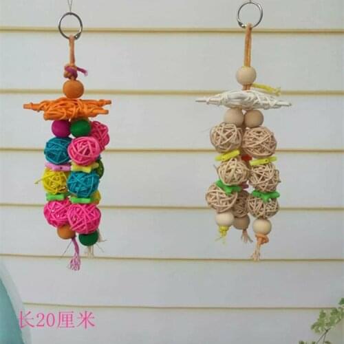 Parrot supplies Toy bird Vine Bal scratch toy Parrot Five-pointed star Vine Bal Swing stand stand bar ladder