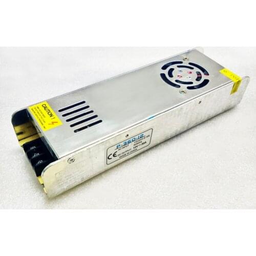 10pcs AC 220V to DC 12V 30A 360W Regulated Switching Power Supply Converters Transformer Metal Case for LED Strip Light 2 Years