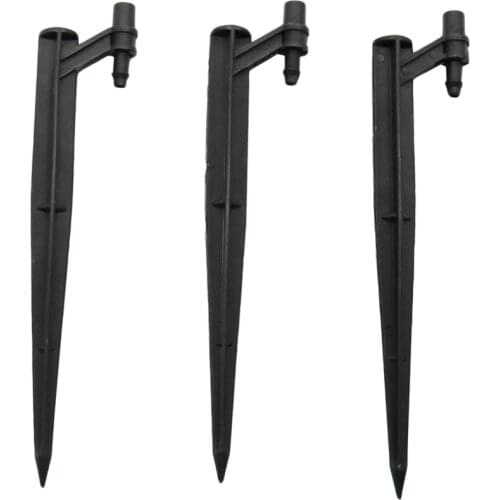 7.5mm Irrigation nozzle Connectors agriculture garden Irrigation hose fittings 14 cm G rotary nozzle Ground Bracket 10 Pcs