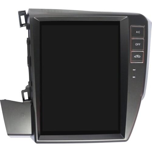 Tesla style BIG Screen Android 9.0 Car gps navigation Head unit For Honda civic 2012+ radio multimedia stereo Free map BT no dvd