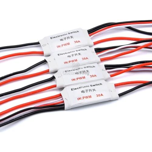 30A 3.7V-27V 1S-6S Universal Remote Control Electronic Switch RC Pump Switch Receiver PWM for Switching Lights For RC Drone Car
