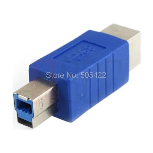 USB 3.0 Superspeed B Male to Printer B Female M/F Converter Connector Adapter 500pcs/lot