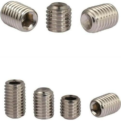M12M14M16 304 stainless steel set screws recessed hexagon socket headless-screws