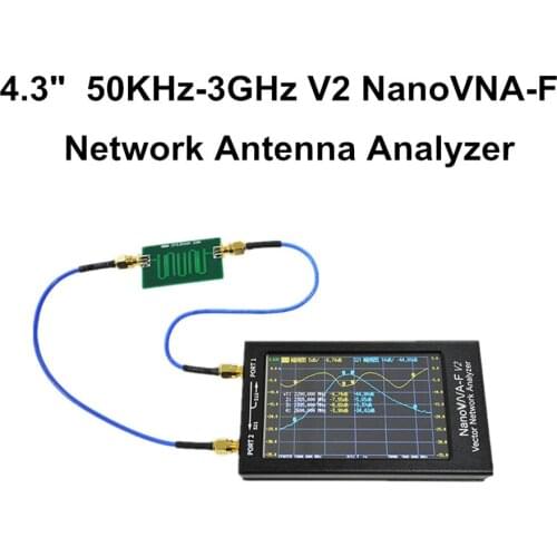 4.3 inch 50KHz-3GHz VNA Vector Network Antenna Analyzer V2 NanoVNA-F Antenna UHF HF VHF Analyzer