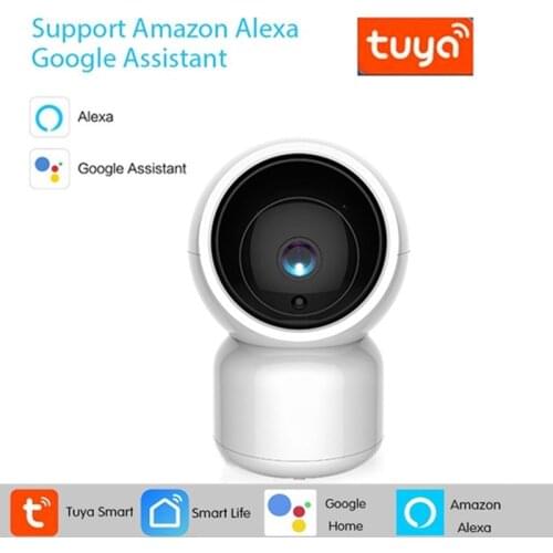 WiFi Camera Mini Security Camera PTZ with Auto Tracking Alexa Cameras Home 1080P HD Tuya Camera IP for Baby Care Home Monitoring