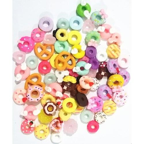 XUNZHE 10/30/50/100 Pcs Cake mixed Ornament Resin Cabochon Scrapbooking Ornaments Hair Accessories Diy Phone Case Accessories