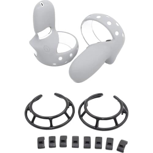 Controller Grip Guard Cover Ergonomic VR Accessories Non Slip Protective Silicone Case Sleeve For Oculus Quest 2 VR Handle Parts