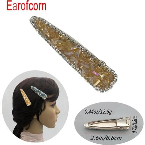 Earofcorn Crystal Hairpin Rhinestone Hairpin Ladies Hairpin Wedding Bride Artificial Crystal Bridesmaid Hair Accessories