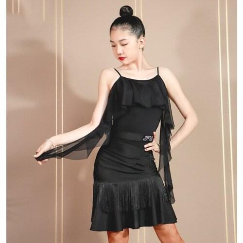 2021 Latin Dance Costumes For Women Sexy Bodysuit Latin Dance Competition Clothes Female Adult Latin Dance Practice Wear DN8446