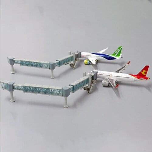 1:400 A380 Single-channel /Three-channel Wide body machine Airport Passenger Boarding Bridge Aircraft Plane Display Toys
