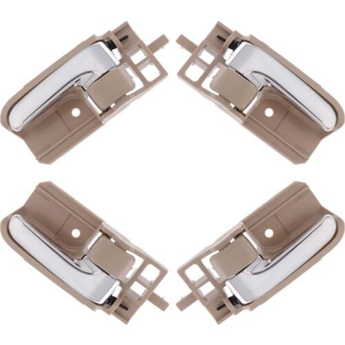 1 Set For Toyota Corolla 2003 2004 2005 2006 2007 2008 2009 Beige Black chrome Left Right Door Inner Handle 69206-02090