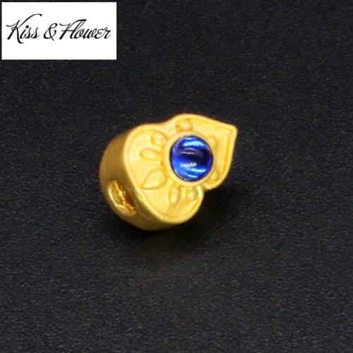 KISS&FLOWER AC41 Fine DIY Jewelry Making Accessories Findings Fittings Bracelet Necklace Looses Calabash Eye Spacer Beads 1PC
