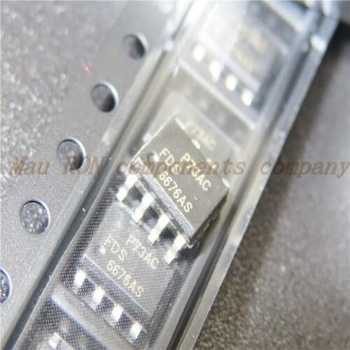 10PCS/LOT FDS6676AS SOP-8 FDS6676 SOP8 6676AS N-channel field effect New original In Stock
