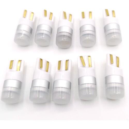 10PCS T10 W5W Led 3030 1SMD Wedge Bulb Auto Dome Reading Car Light Sidemarker Sidelight Parking Lights 194 168 Lamp Bulbs