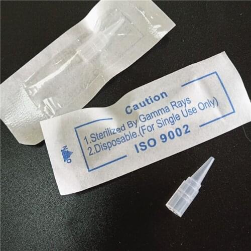 100Pcs Big Tip 0.5*0.7*2.5CM Permanent Makeup Eyebrow Lips Tattoo Needle Caps Nozzle Machine 1RL 3RL 5RL 5F 7F