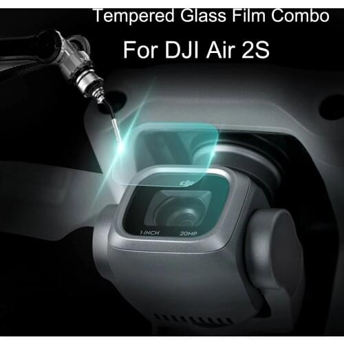 2 Sets dji mavic air 2s Tempered Glass Film Combo Lens Film HD Protective Camera Lens Protector Accessory for air 2s Spare Parts