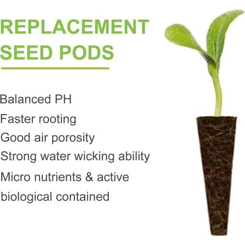5/20pcs Seed Pod Sponges Seed Starter Replacements Root Growth Sponge Plugs For Hydroponic Indoor Garden Seed Starting