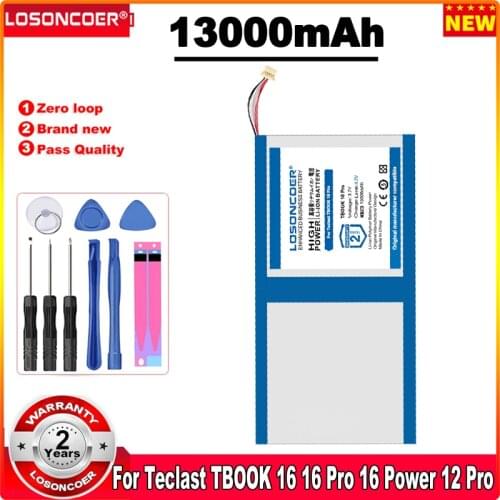 13000mAh For Teclast TBOOK 16 Pro 16 Power 12 Pro T16 Tablet Battery For Teclast TBOOK 11 ID: E5A3 ID: E5A6 ID: E5A7 ID:E5C8