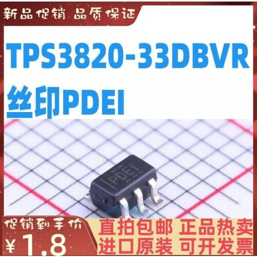 Free shipping TPS3820-33DBVR TPS3820-33DBVT SOT23-5 PDEI 10PCS
