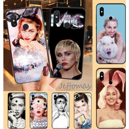 Miley Cyrus famous singer Phone Case For Xiaomi Redmi note 7 8 9 t max3 s 10 pro lite coque shell cover funda