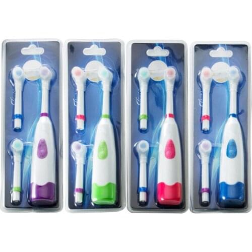 Electric Toothbrush Automatic Rotary Ultrasonic Toothbrush Heads Deep Clean Battery Operated Tooth Brush Teeth Whitening Adults