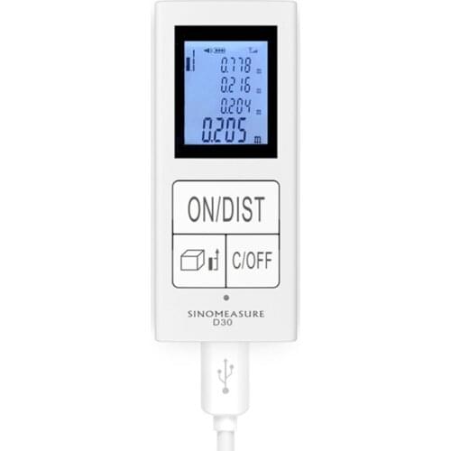 Fashion30m Mini Electronic Rangefinder Handheld Rangefinder Digital Tape Measure Rangefinder Household House Measurement