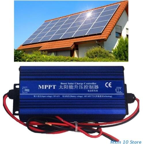 24/36/48/60/72V MPPT Solar Charge Controller IP30 600W Boost Set-up Charger Car Battery Charging Voltage Regulator
