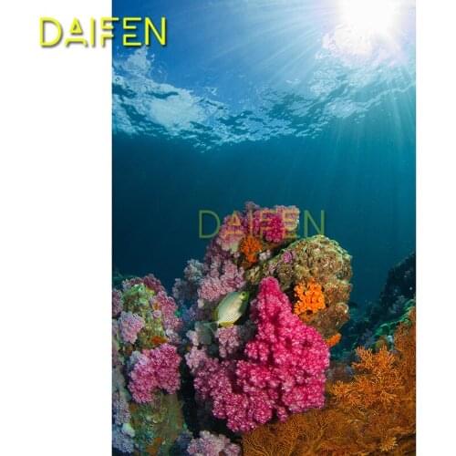 Full Square Diamond embroidery The underwater world DIY 3D Diamond mosaic coral Full Round Diamond painting Cross stitch fish