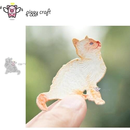 Piggy Craft metal cutting dies cut die mold Cat decoration Scrapbook paper craft knife mould blade punch stencils dies