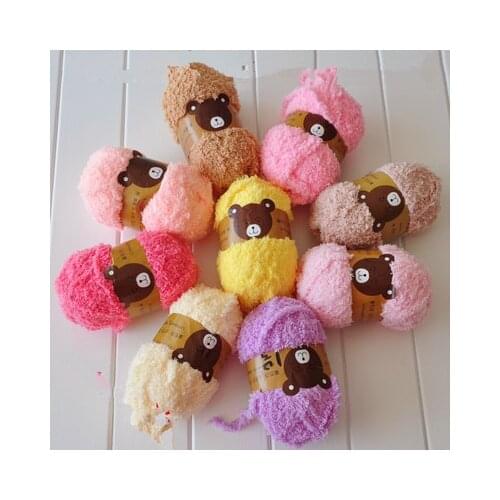 Mylb 1pc=50g Super Soft Smooth Chunky Acrylic Double Knitting Wool Yarn Colorful Baby Skein Ball Yarn For DIY Knitting Craft