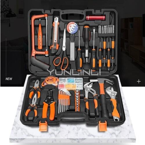 Household Hardware Toolbox Multi-function Combination Set Tools Repair Tools Kit Home Jk1108