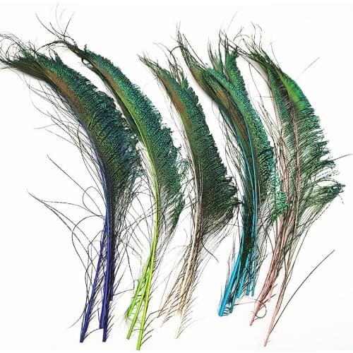 10pcs/lot natural Dyeing peacock feathers plume diy feather for craft wedding, living room decoration flower vase plumas 30-40CM