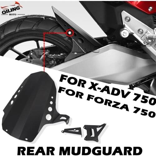 NEW Motorcycle Aluminum Rear Hugger Mudguard Fender Rear Extender Extension Guard Fit For Honda X-ADV 750 XADV750 For FORZA 750