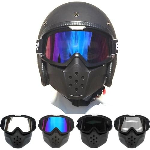 Outdoor Cycling Goggles Glasses Retro Mask Mirror Windproof Eye Protection Scrambling Motorcycle Racing Car Supplies