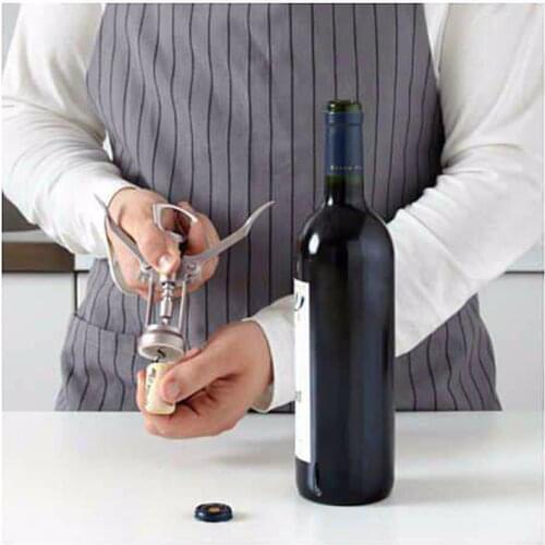 Corkscrew Wine Cork Stopper Opener Stainless Steel Cork Stopper Opener 16cm Kitchen Practical Quality Product