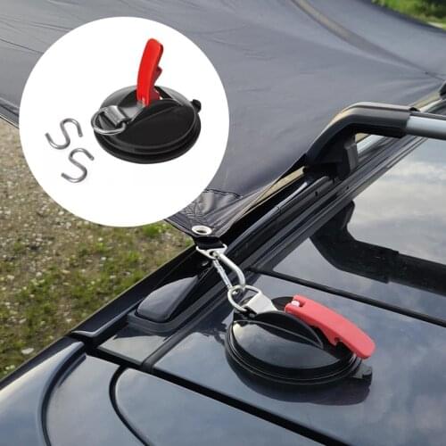 Awning Hook Self-driving Car Suction Cup ABS Vacuum Strong Suction Holder Outdoor Camping Picnic Travel Tent Canopy Fixator