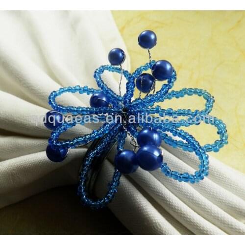 Aliexpress sold beaded wedding napkin ring holiday decoration napkin ring