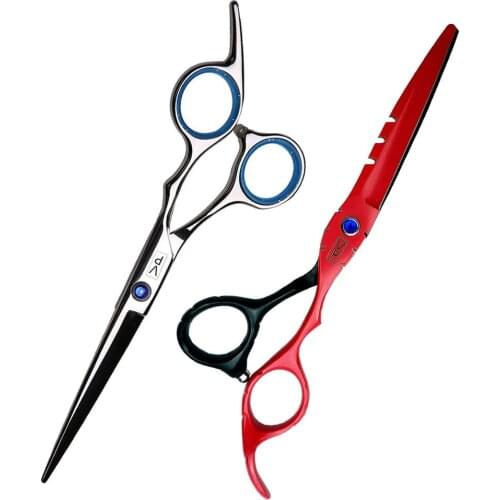 Professional Japan 440C 6 Inch Hair Scissors Thinning Shears Cutting Barber Tools Cut Scissor Salon Scissors For Barber Shop