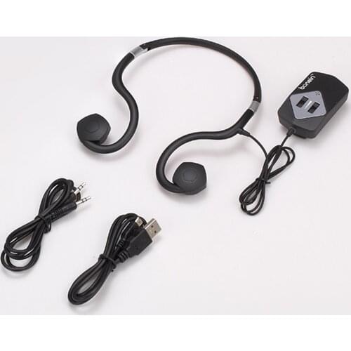 Bonein BN803 Bone Conduction Headphone Wire Headset IP55 Waterproof 7 Adjustable Volume Sound Pickup Built-in 380mAh Battery
