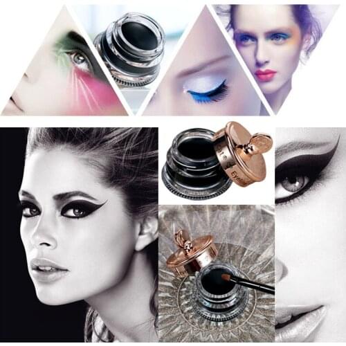 Dropshipping Professional Eye Eyeliner Pen Brush + Waterproof Long Lasting Makeup Set Tools SMJ