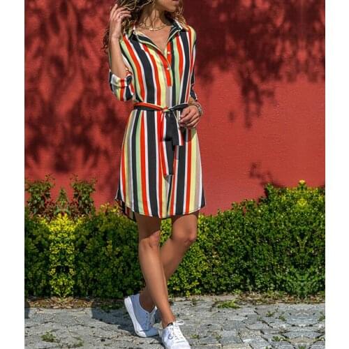 Женские рубашки в полоску QXSLZQ China At AliExpress