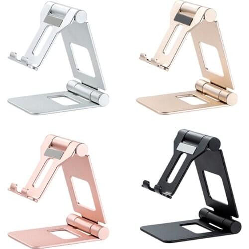 Adjustable Cell Phone Stand, Phone Stand for Desk, Aluminum Phone Holder Cradle Stand with 270 Degree, Home Office Accessories