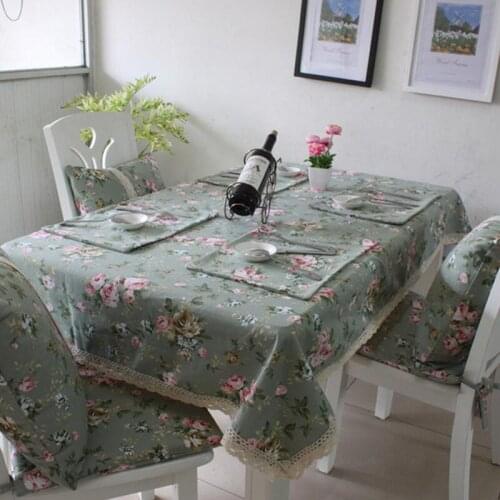 Pastoral style printing Tablecloth dining table mat coffee tea table tablecloth bar restaurant decoration home decor AU240