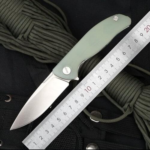 440C High Quality Steel Sharp Blade Folding Knife CNC Finish G10 Handle Camping Hunting Survival Outdoor EDC Tactical Tool