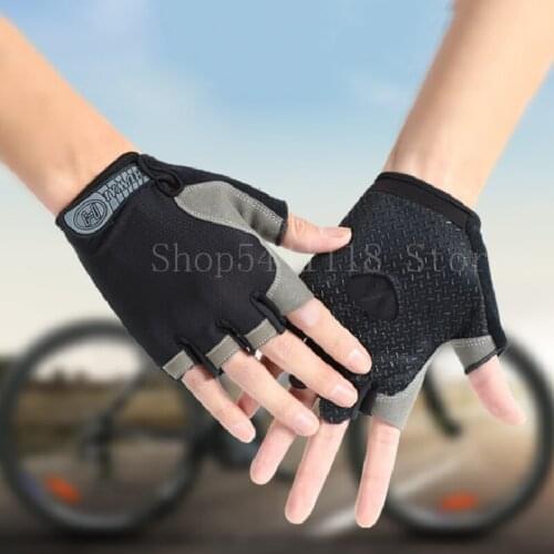 Cycling Anti-slip Anti-sweat Men Women Half Finger Gloves Anti-shock Sports Gloves MTB Bike Bicycle Glove