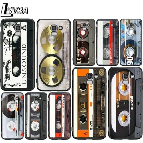 Vintage tape retro style for Samsung Galaxy J2 J3 J4 Core J5 J6 J7 J8 Prime duo Plus 2018 2017 2016 Silicone Phone Cover