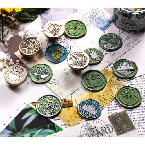Fire paint seal star whale cat travel ins Sen seal lacquer wax seal wedding wax seal